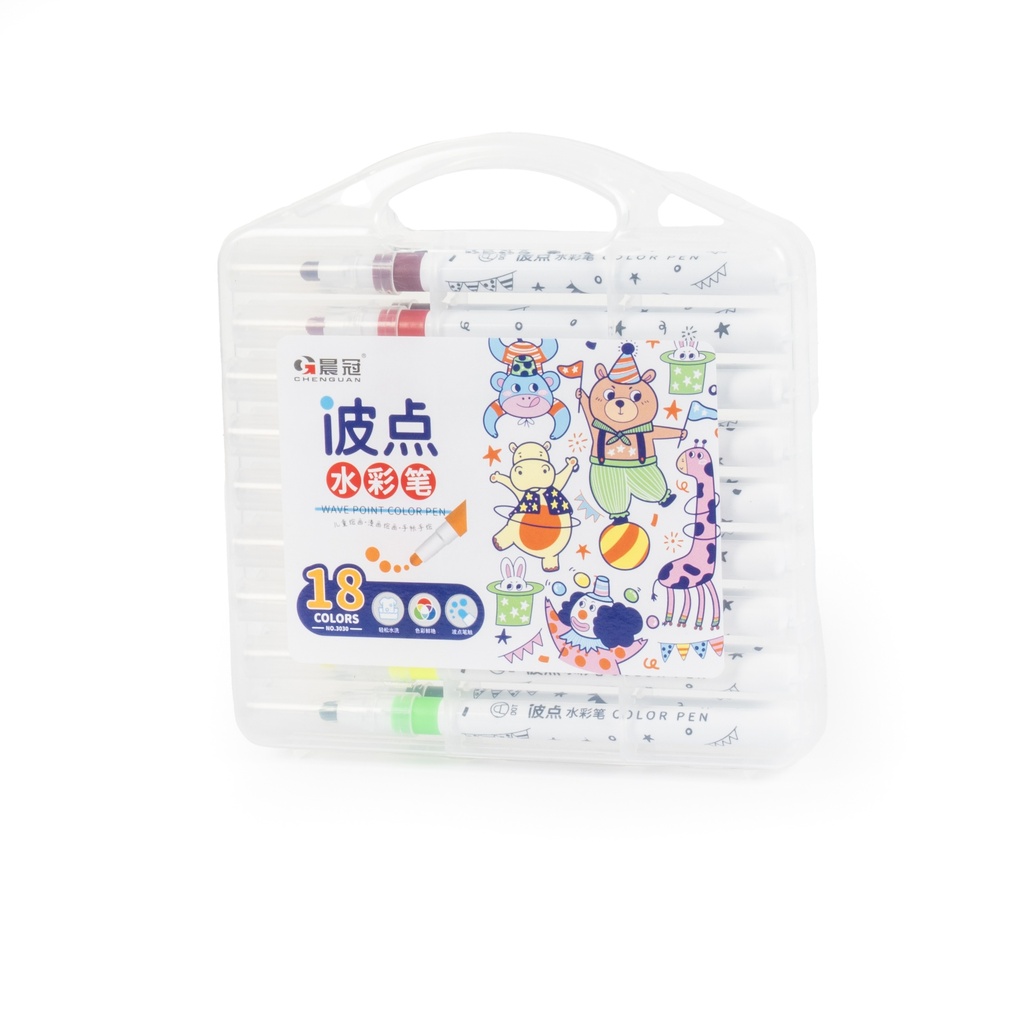 [2145] الوان شينية علبة بلاستك 18  لون QB/T2777