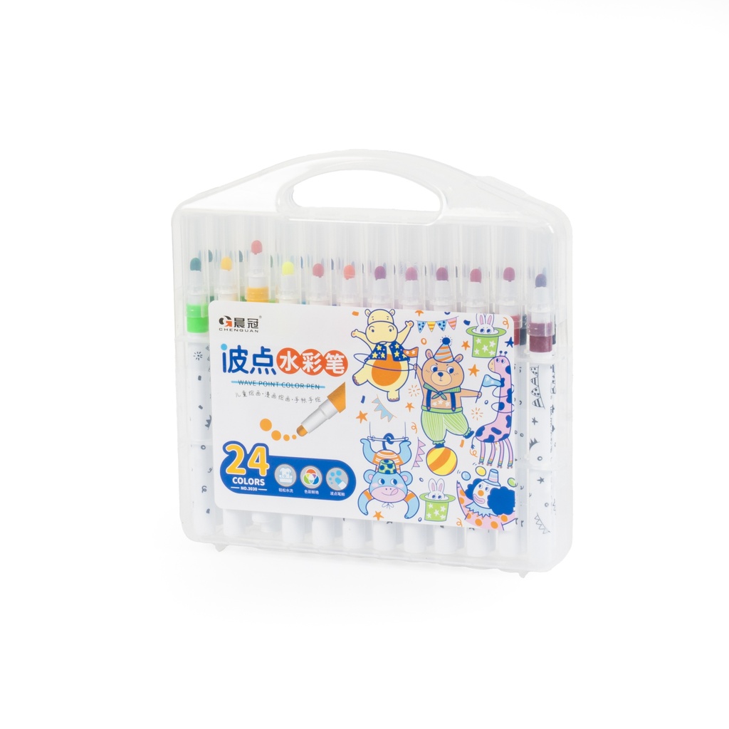 [2146] الوان شينية علبة بلاستك 24  لون QB/T2777