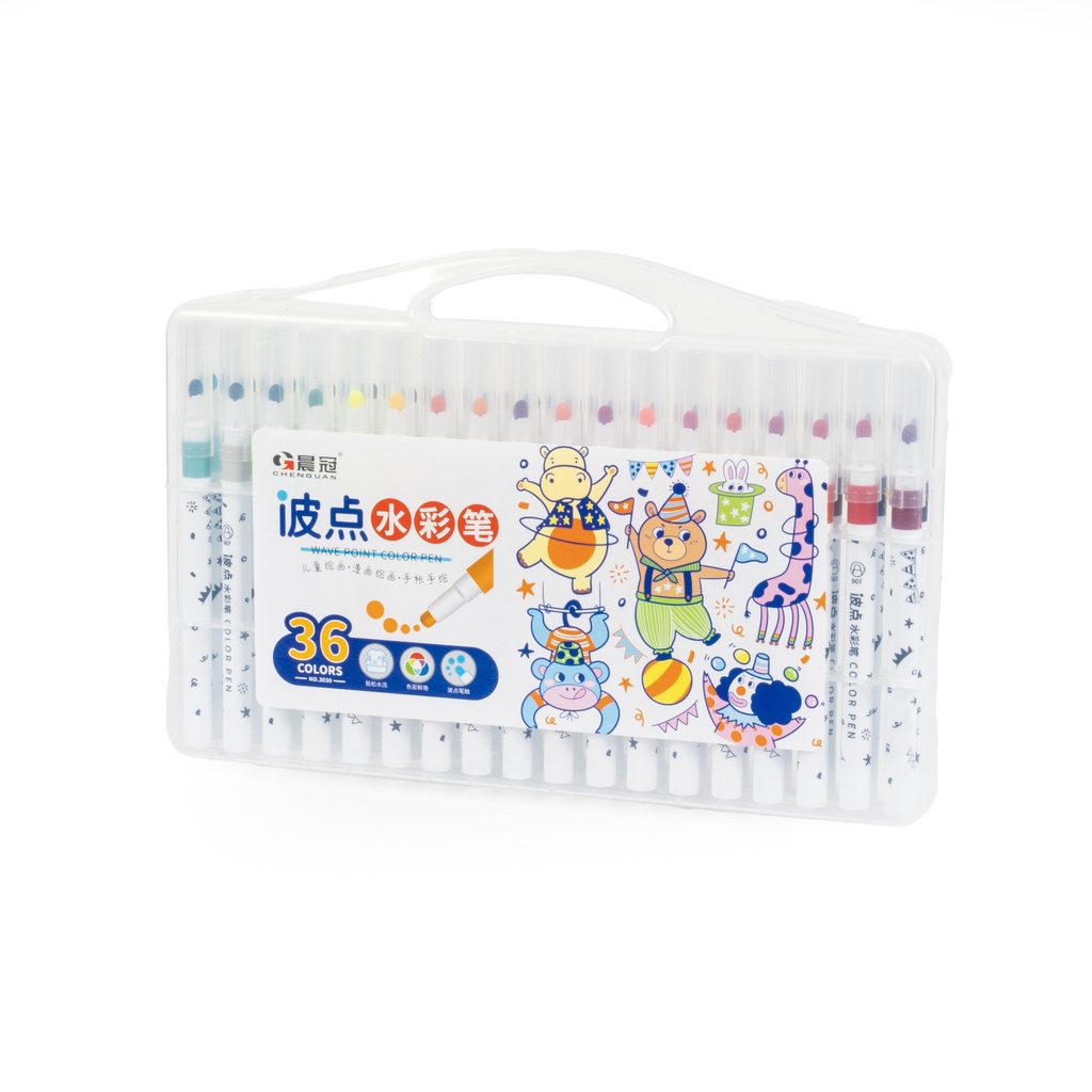 [2147] الوان شينية علبة بلاستك 36  لون QB/T2777