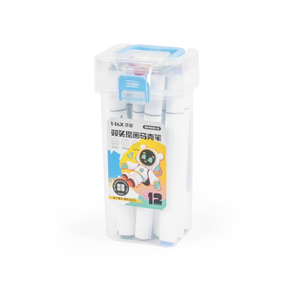 [2150] الوان شينية 2  راس علبة بلاستك12  لون SH4010-12