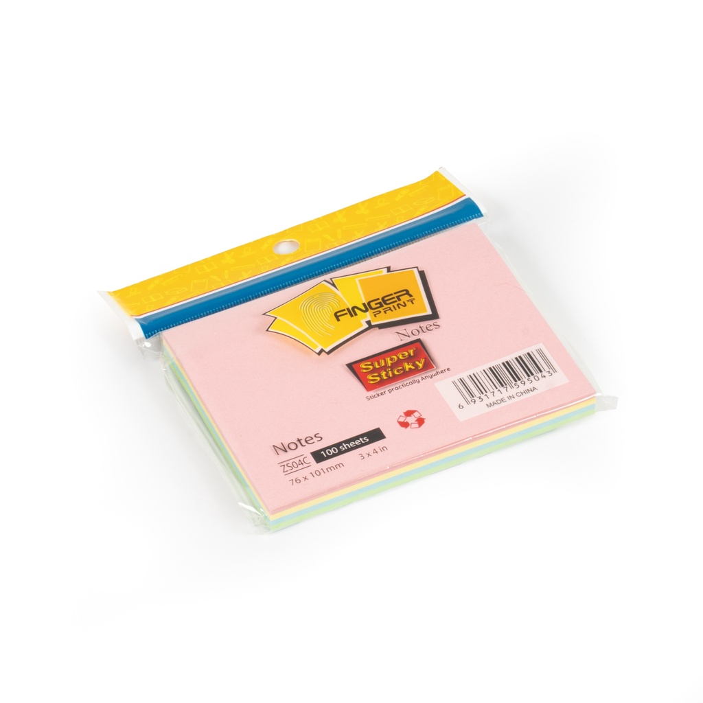 [2190] ورق ملاحظات طبقات فسفوري 4*3 ZS-04C