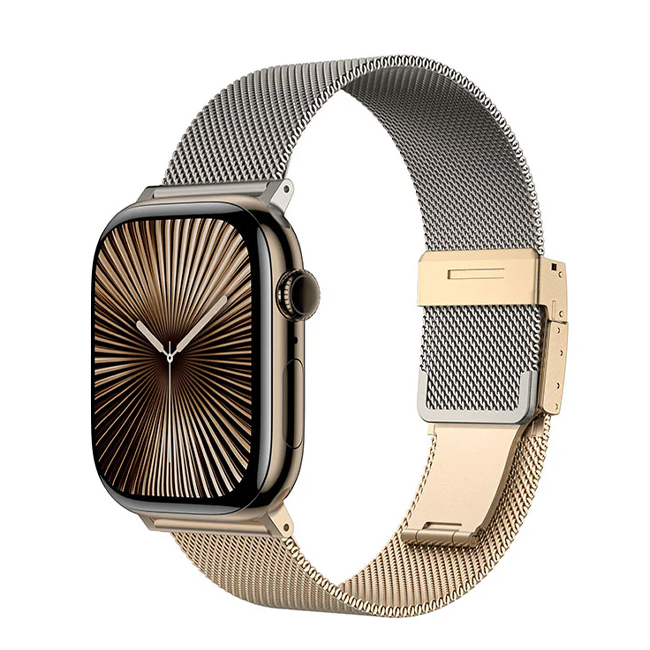 Amazing - AmazingThing Omni Style Flip Band for Apple Watch size 49/45/44/42/41/40/38 mm - Titanium and Rose Gold