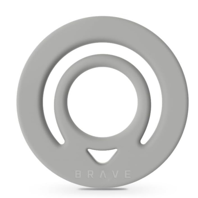 [2325] بريف  - حامل حلقة الإصبع مغناطيس -  لايت جراي
