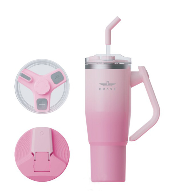 Breev - travel mug, thermal insulated, 1200 ml capacity - pink