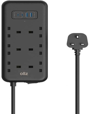 [3331] اولز - موزع كهربائي بقوة 75  واط مزود بعدة مخارج