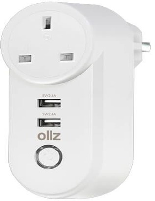 اولز - شاحن سمارت بلوغ للهاتف  ابيض