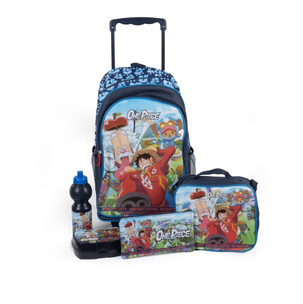 [346] شنطة ترولي 18  انش بوكس ONE PIECE-5in1