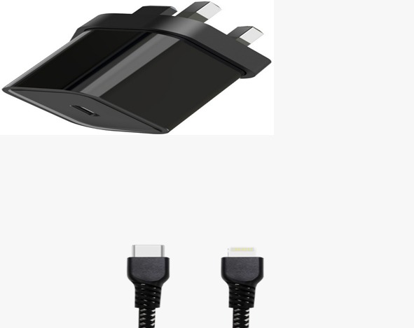 [3463] اولز - شاحن حائط مخرج تايب سي مع كابل 1.2  متر تايب سي الي لايتنج