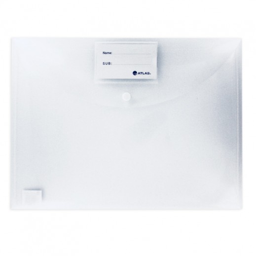 [3539] حقيبة اوراق اطلس - شفاف سادة - سميك