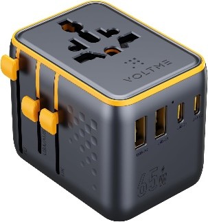 فولتمي - شاحن السفر فيتو جو بقوة 65 وات - جراي