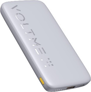 فولتمي - باور بانك  هايبركور فائق الرقة 22.5 واط 10K باللون جراي