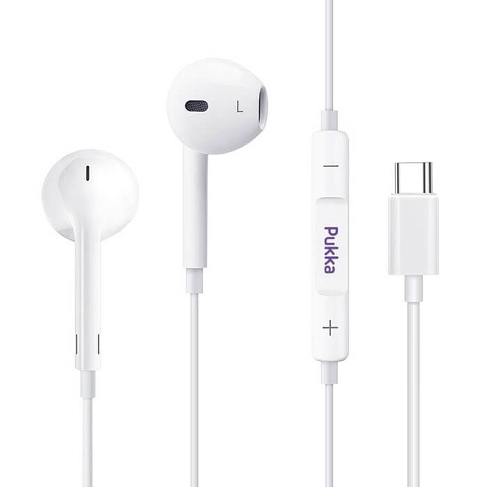 بوكا بي بيت سي سماعة اذن سلكية تايب سي - ابيض