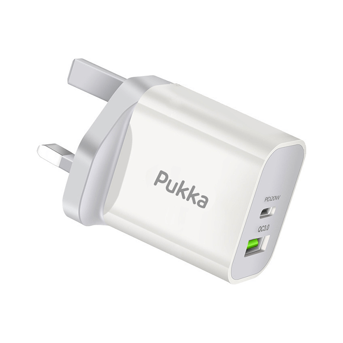 بوكا شاحن حائط بقوة 20 واط - أبيض