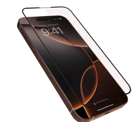 [3687] بريف واقي شاشة iPhone 16 Pro Max مقاس 6.9  بوصة - زجاج مقسى عالي الدقة | درجة عسكرية | مقاوم للصدمات | مقاوم للخدش | مضاد لبصمات الأصابع | خالي من الفقاعات | شفاف