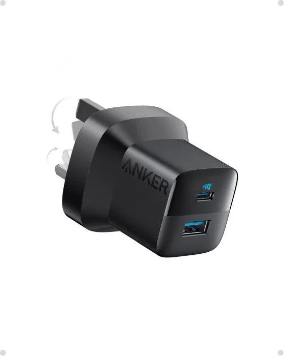 [37] Anker 33W Wall Charger - 2 Type-C / USB Ports Black