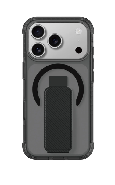 اميزنج - جراب AmazingThing ايفون 17 برو ماكس Titan Pro+ مع حامل Steady وحماية X-CUSHION PRO 7 – أسود