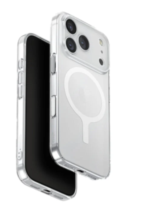 [3839] يونك - كفر Uniq Airsuit MagSafe لهاتف Apple iPhone 17 Pro Max - شفاف لامع/أبيض