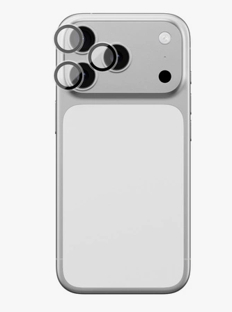 [3919] اميزينج - زجاج كاميرا من الياقوت لهاتف iPhone 17 Pro / Pro Max - بإطار أسود
