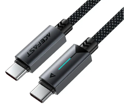 [3938] ايس فاست -  كابل بيانات شحن سريع USB-C إلى USB-C بقوة 60  واط | أسود