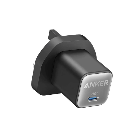 انكر - شاحن جداري نانو بقوة 30 واط بمنفذ USB-C - أسود