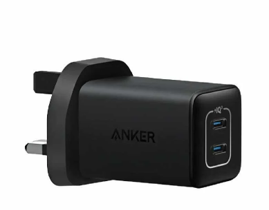 انكر - شاحن جداري 523 بقوة 47 واط يمنفذين تايب سي - اسود