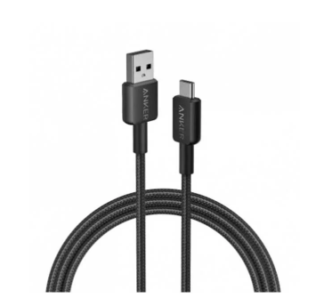 انكر - واير تايب سي الى يو اس بي 1.8 متر - اسود