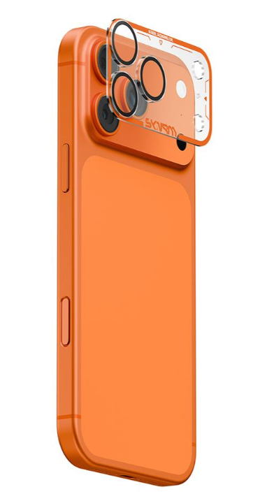 [3978] سكينارما - حامي عدسة الكاميرا غير اللامعة من سلسلة ماجما من  iPhone 17 Pro Max برتقالي