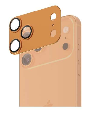 [3994] فونرا - حماية احترافية لعدسات الكاميرا مصممة خصيصًا لهاتف ايفون 17  برو ماكس - برتقالي