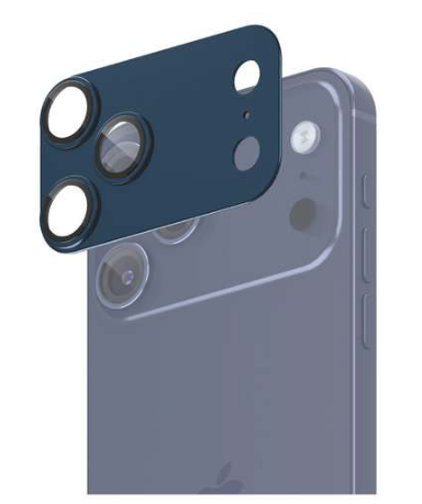 [3995] فونرا - حماية احترافية لعدسات الكاميرا مصممة خصيصًا لهاتف ايفون 17  برو ماكس - كحلي