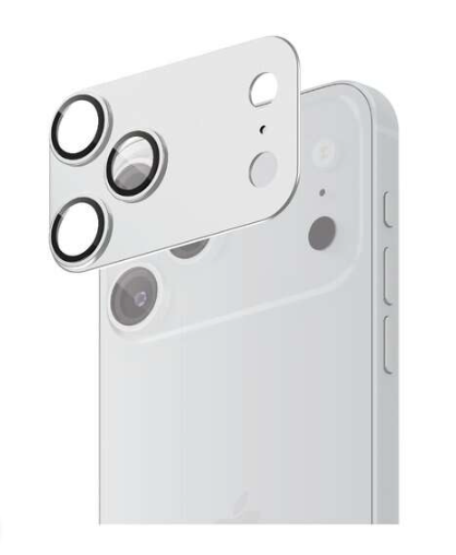 [3997] فونرا - حماية احترافية لعدسات الكاميرا مصممة خصيصًا لهاتف ايفون 17  برو - فضي