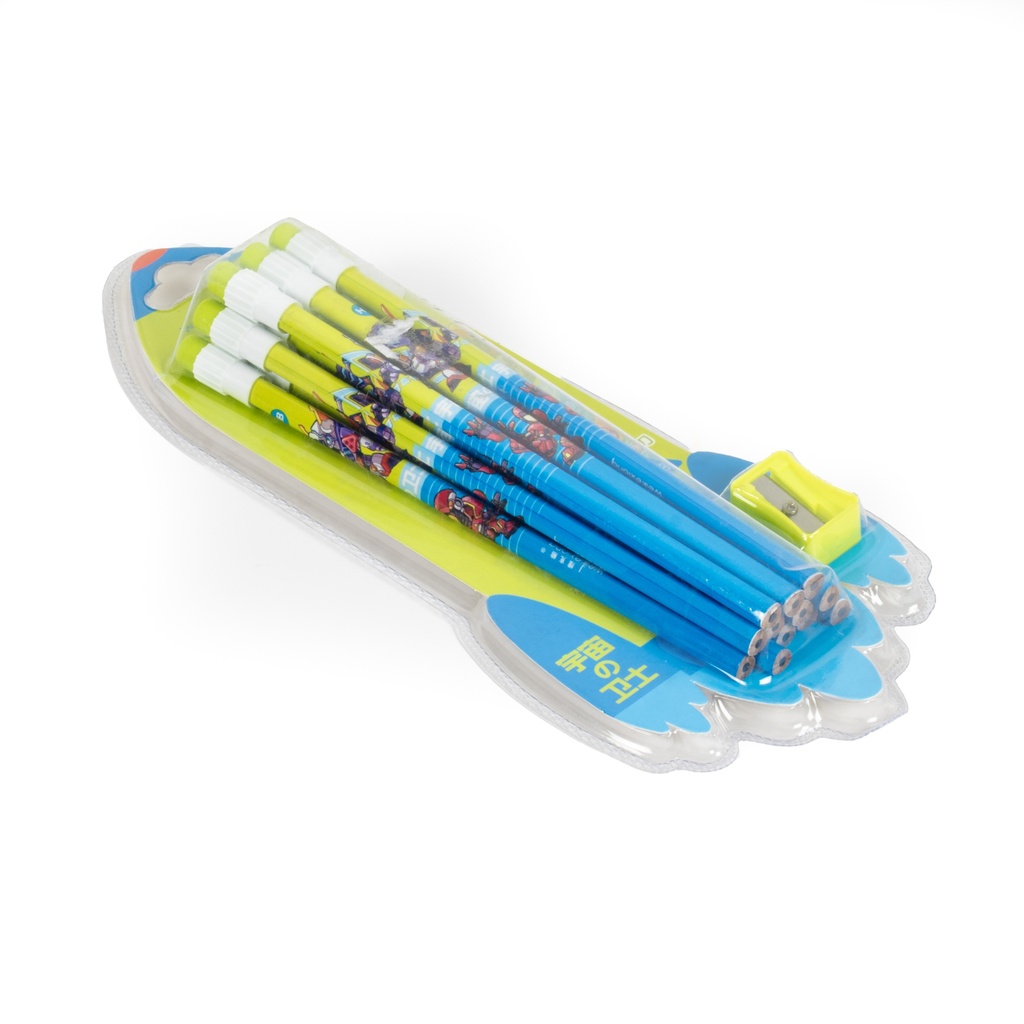 [453] أقلام رصاص مع براية شخصيات w312