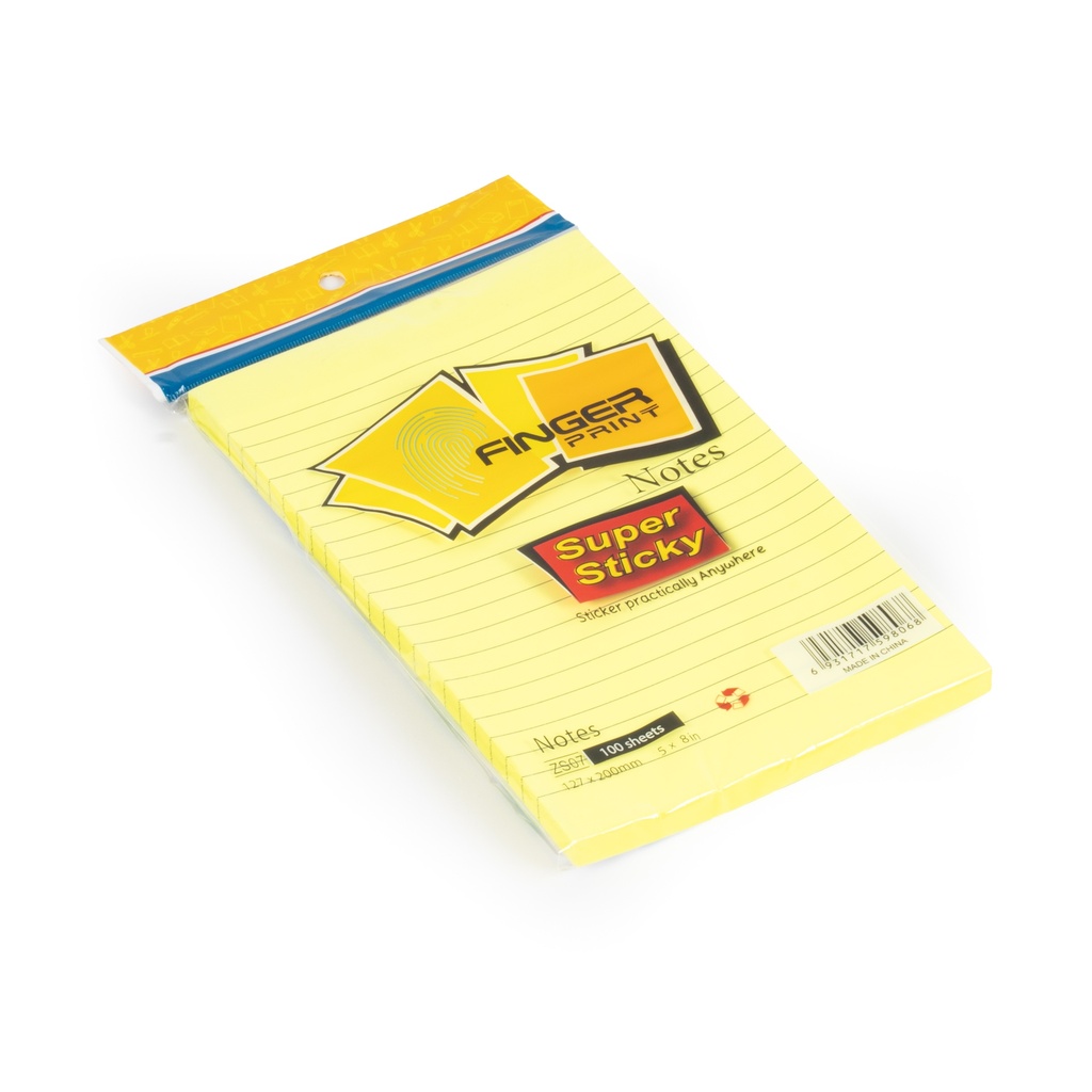 [469] ورق ملاحظات اصفر مسطر5*8 ZS-07