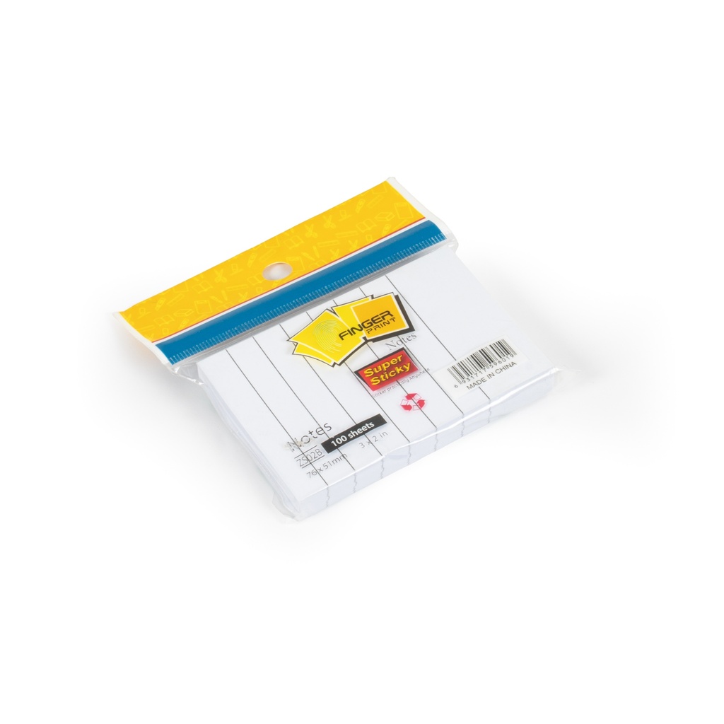 [470] ورق ملاحظات ابيض مسطر 2*3 ZS-02B
