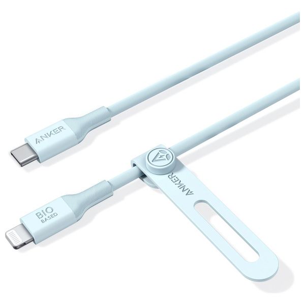 [479] انكر كابل يو اس بي - سي الى لايتنينج أساس حيوي - 0.9  متر - ابيض