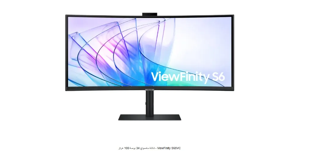 [LS34C650VAMXUE] شاشة سامسونج 34  بوصة 100  هرتز - ViewFinity S65VC