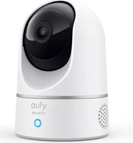 [T8410223] EUFY - كاميرا مراقبة داخلية 2K - قابلة للإمالة من يوفي، T8410223 - أبيض