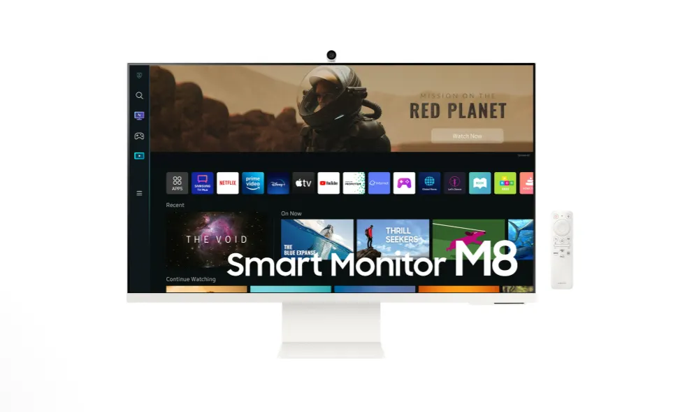 [LS32BM801UMXUE] سامسونج - شاشة من فئة ام 8  مقاس 32  بوصة بدقة يو اتش دي مع تجربة التلفزيون الذكي والتصميم النحيف الإبداعي