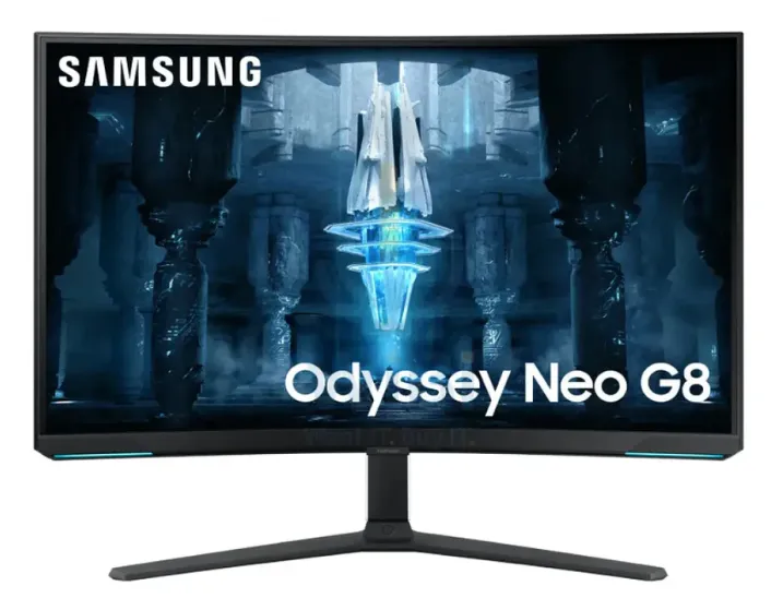 [LS32BG850NMXUE] سامسونج أوديسي نيو جي8 LS32BG850NMXUE منحني الألعاب شاشة منحنية - 32.0  بوصة VA UHD / 1  مللي ثانية / يو اس بي / إتش دي إم أي / منفذ العرض أبيض / شاشة