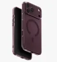 يونيك - كفر  AirSuit  فائق النحافة بسمك 1.3 مم بتقنية MagClick™ - عنابي  -  لهاتف ايفون 18 بروماكس