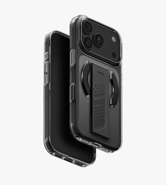 [8886463699119] يونيك - كفر Heldro Air Grip - اسود - للايفون 18  برو
